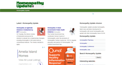 Desktop Screenshot of homeopathyupdate.com